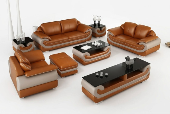 Ledersofa Couch Wohnlandschaft 3+2 Sitzer Garnitur Design Modern Sofa xlmoebel.de