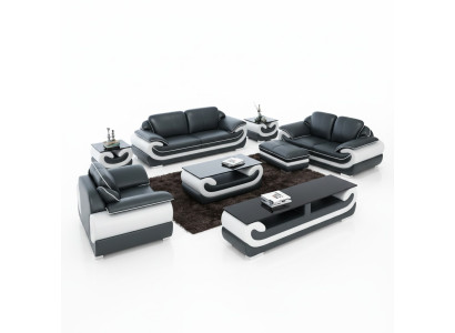 Sofagarnitur 3+2+1 Sitzer + Hocker Set Garnitur Polstersofa Couch