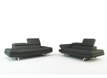 Ledersofa Couch Wohnlandschaft 3+2+1 Sitzer Garnitur Design Modern Sofa
