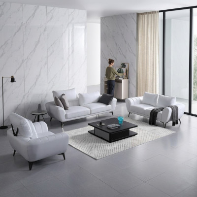 Ledersofa Couch Wohnlandschaft 3+2 Sitzer Garnitur Design Modern Sofa