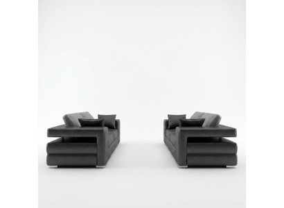 Modern Sofa Ledersofa Couch Wohnlandschaft 3+2+1 Sitz Garnitur Design