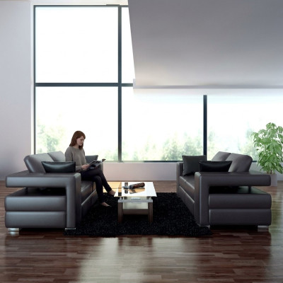 Komplett Set Sofagarnitur 3+1+1 Sitzer Designer Wohnlandschaft 3tlg