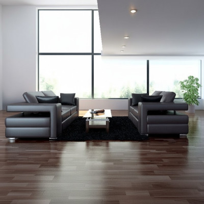Komplett Set Sofagarnitur 3+1+1 Sitzer Designer Wohnlandschaft 3tlg