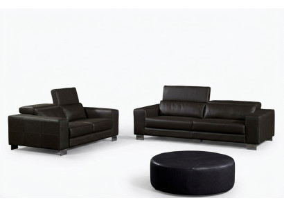 Sofagarnitur 3+2+1 Sitzer Set Design Sofas Polster Leder Couchen Relax