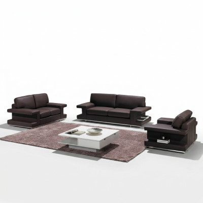 Ledersofa Wohnlandschaft 3+2+1 Sitz Garnitur Design Couch Modern Sofa