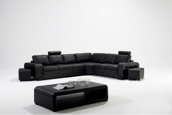 Sofa Set Sitzecke Polster Garnitur Wohnlandschaft Ecksofa Hocker
