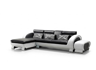 Ecksofa Ledersofa Wohnlandschaft L Form Deko Sofa Couch Polster Sitz Ecke