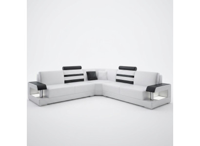 Designer Sofa Couch Ecksofa Polster Garnitur Wohnlandschaft Leder Textil