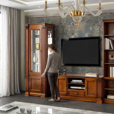 Vitrine Schrank Vitrinen Wohnzimmer Schau Schränke Design Neu Barock Rokoko neu