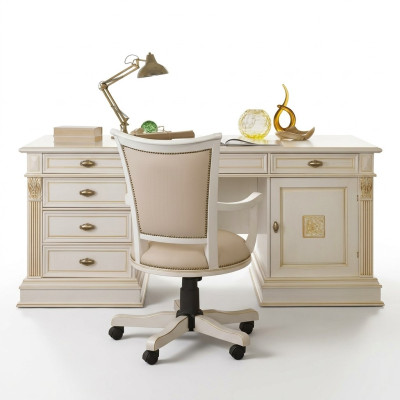 Luxusní psací stůl Stůl Office Kancelář Antikní styl Rokoko Baroko Psací stoly Nový.