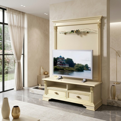 Fernseh Schrank tv Wand Side Board rtv Low Italienische Möbel Antik Stil Holz
