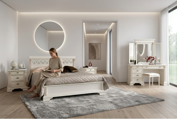 Manželská postel Diseň Luxus Postele Dekorace Baroko Rokoko Starobylý Styl