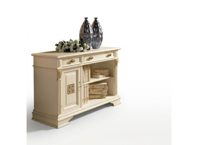 Italský design nábytek starověký - dřevěná barová kredence skříň komoda