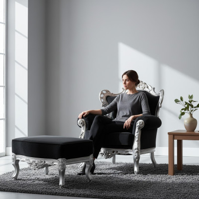 Hocker Fußhocker Beistellhocker Ottomane Sitzbank Polster Sitz Neu