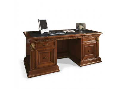 Schreibtisch Büro Tisch Klassischer Designer Office Tische Barock Rokoko Massivholz