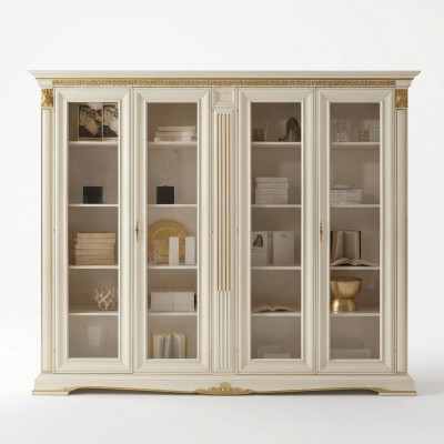 Büro Bücherschrank Aktenschrank Luxus Italienische Möbel Antik Schrank Massivholz
