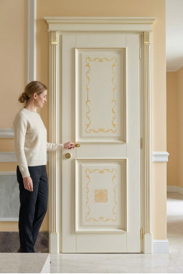 Innentüren Barock Rokoko Maßanfertigung mit Zarge Klassische Massivholz Türen Italien