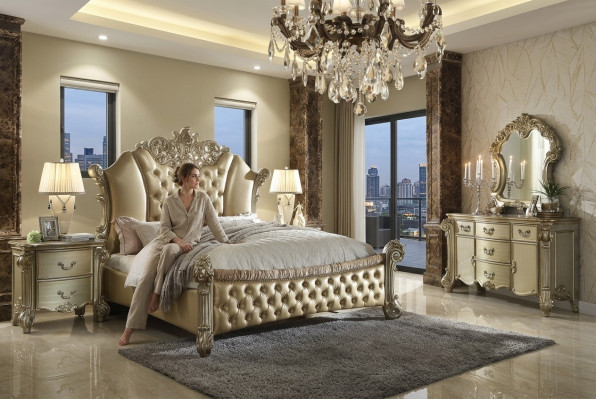 Deko Bett Polster Design Luxus Hotel Doppel Betten Schlaf Zimmer Leder