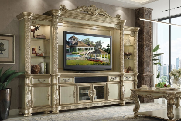 Wohnwand TV-Wand Anbauwand Wohnzimmer Möbel Klassische Wohnwände Schrank Regal