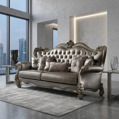 Chesterfield Sofa 3 Sitzer Couch Polster Leder Sofas Wohnzimmer Dreisitzer