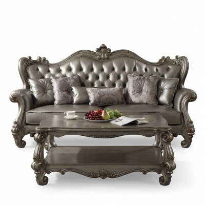 Chesterfield Sofa 3 Sitzer Couch Polster Leder Sofas Wohnzimmer Dreisitzer