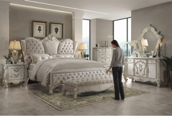 Design Ložnice 6 dílná. Postel 2x noční stolek Stolička Komoda Zrcadlo