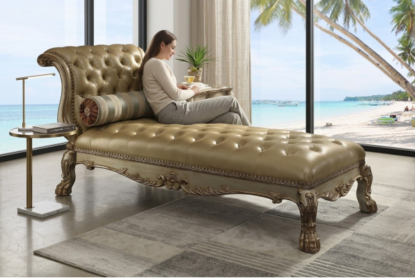Chaiselongues Chesterfield Liege Chaise Leder Sofa Goldene Liegen Chsterfield