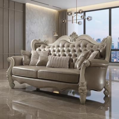 Dreisitzer 3 Sitzer Relax Sofas Lounge Sofa Leder Polster Couch Stoff