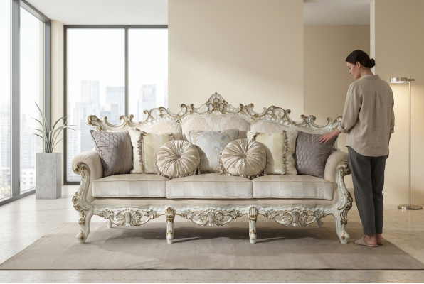 Luxus Sofa Design Couch Polster Klassische Möbel Dreisitzer Dreisitzer