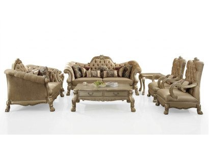 Luxus Sofagarnitur 3+2+1+1 Sitzer Set Sofa Polster Couchen Couch