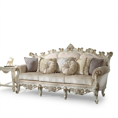 Klassischer 3 Sitzer Couch Sofa Couch Polster Deko Sofas Couchen Barock