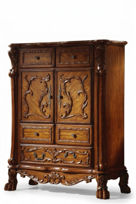 Klasická barokní antiková komoda Sideboard komody Skříň z pravého dřeva Nový
