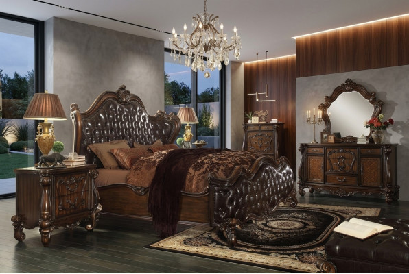 Design Schlafzimmer 5 tlg. Schlafzimmer Komplett Set Bett Deko Nachttisch