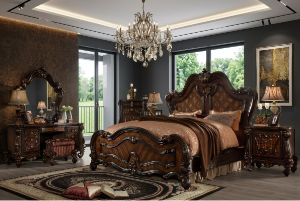 Königliches Doppel Bett Betten + 2x Nachttisch Konsole Komplett Set Neu