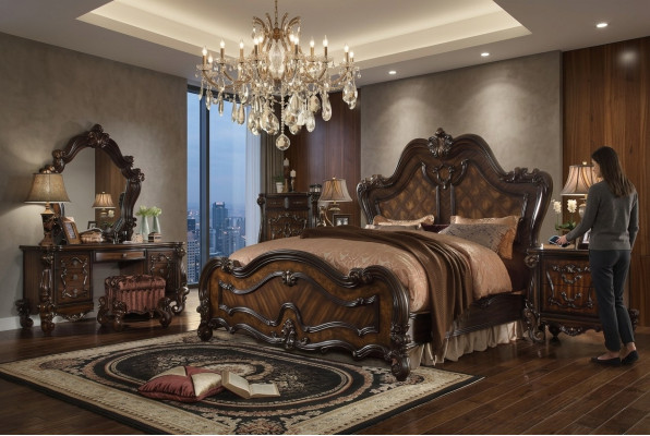 Chesterfield Doppelbett Bett Design Ehebett Luxus Betten Barock Antik Stil