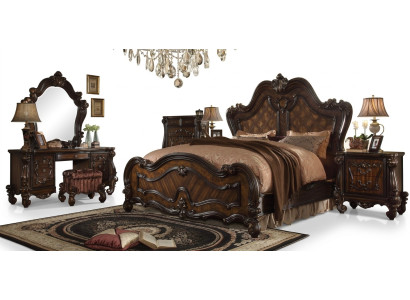 Chesterfield Doppelbett Bett Design Ehebett Luxus Betten Barock Antik Stil