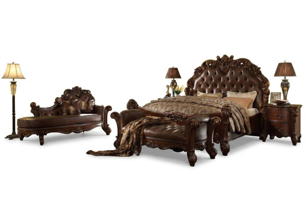 Königliches Doppel Bett Betten 2x Nachttisch Konsole Komplett Set