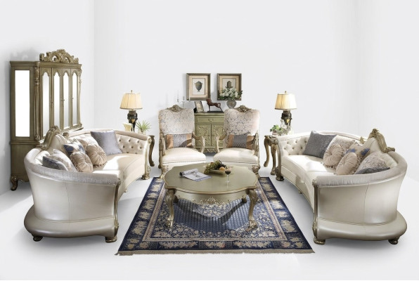 Komplett Set Sofagarnitur 4+4 Sitzer + Couchtisch Designer Wohnlandschaft