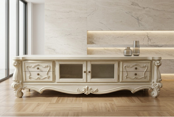 Sideboard TV Lowboard RTV Schrank Tisch Wohnzimmer Holz Deko Klassisch