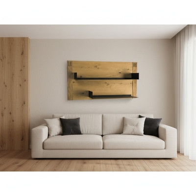 Nástěnná policová jednotka Police Police Regál Knihovna Obývací stěna Obývací pokoj Stěna Regál 116x60cm