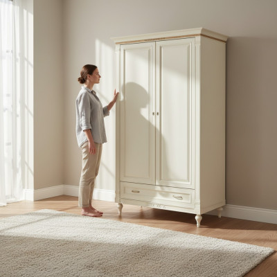 Klasický design šatníku ložnice nábytek skříň skříně