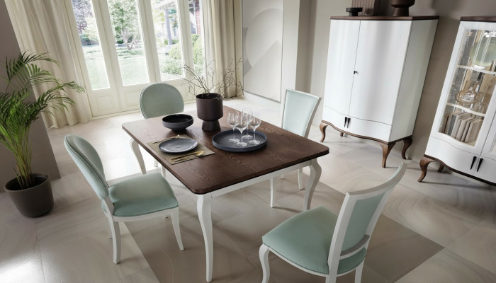 Luxusní designový jídelní stůl rozkládací dřevěný stůl 140/330cm nový nábytek do obývacího pokoje a jídelny.