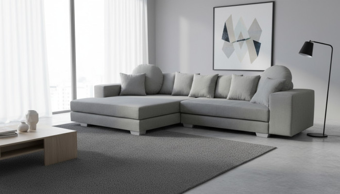 Velká rohová sedací souprava Nové obývací pokoje Ecksofa Eckcouch Eckgarnitur Sofas Sofas Sofas