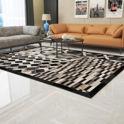Sedací souprava 3+2+1 Kožená pohovka Pohovka Obývací souprava Design Moderní pohovka