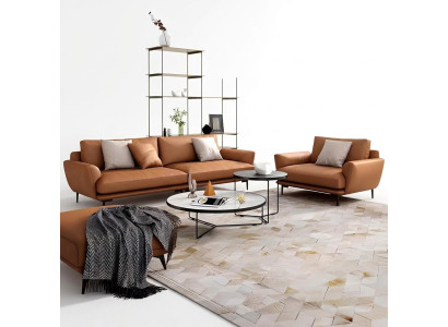 Polster Couchen Stoff Luxuriöse Wohnzimmer Sofagarnitur 3+2+1 Set Garnitur Leder