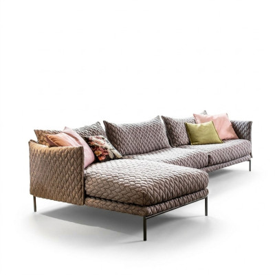 Ecksofa L-Form Pohovka Obývací souprava Garnitura Design Moderní Pohovka Látka Textil Nový
