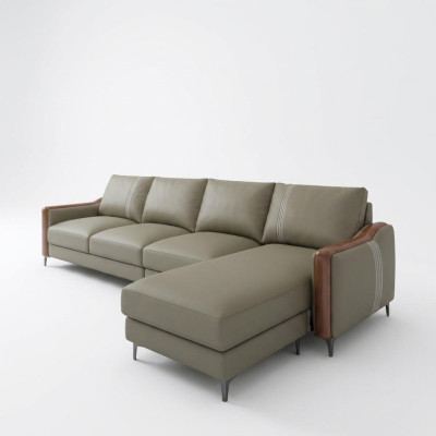 Sitz Ledersofa Couch Wohnlandschaft Garnitur Design Modern Sofas Ecksofa L-Form
