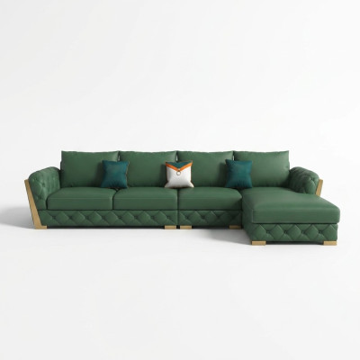 Ecksofa L-Form Garnitur Design Modern Sofas Couch Wohnlandschaft Ledersofa Sofa