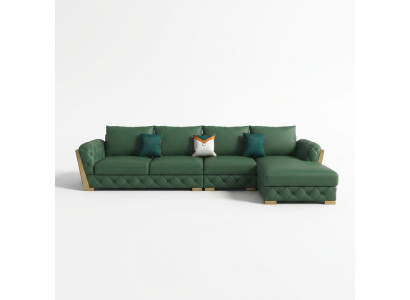Ecksofa L-Form Garnitur Design Modern Sofas Couch Wohnlandschaft Ledersofa Sofa