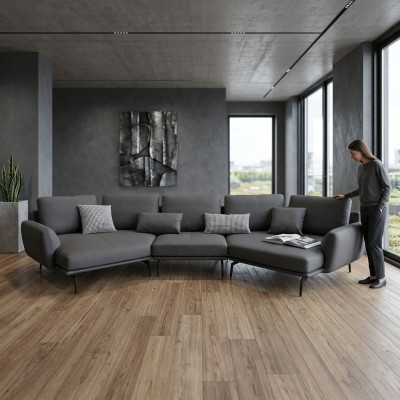 Ecksofa LForm Wohnlandschaft Sofa Couch Polster Sofas Garnitur Ledersofa Couchen